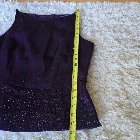 ALEX EVENINGS Women's Two Piece Set Violet Purple Sz 10P Embellished Gothic Y2k - Picture 6 of 13